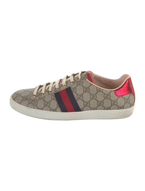 Gucci GG Supreme Grosgrain Trim Sneakers 